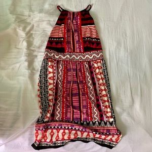 Multicolor Tribal Print Dress